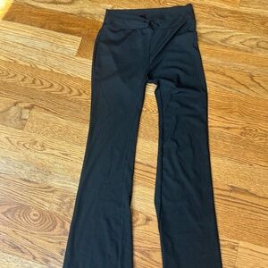 Shein Black Ribbed Flare Leggings Women's size M/US 6/EU 38